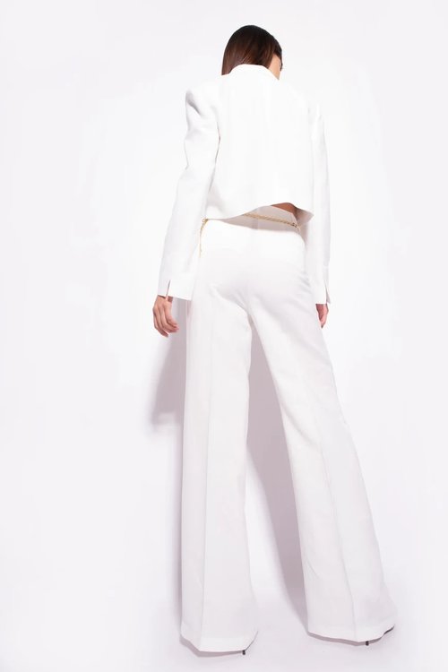 Módní Puritano kalhoty, Bílá barva, 2023