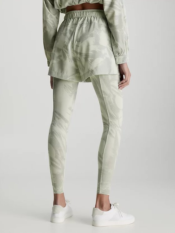 Gym šortky – Calvin Klein Performance, Zelená barva Ženy