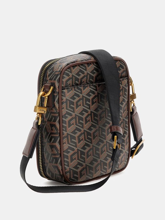 Ederlo crossbody – GUESS, Hnědá barva Muži