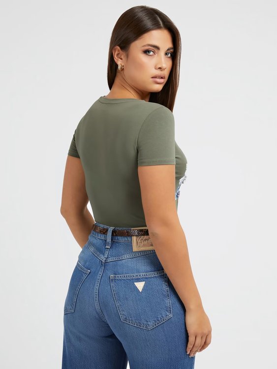 Embellish triko – GUESS, Zelená barva Ženy