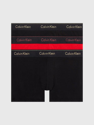 Modern Cotton Holiday boxery 3ks – Calvin Klein Underwear, Černá, Červená barva Muži
