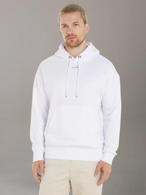 Calvin Klein – Nano Logo Cotton mikina, Bílá barva