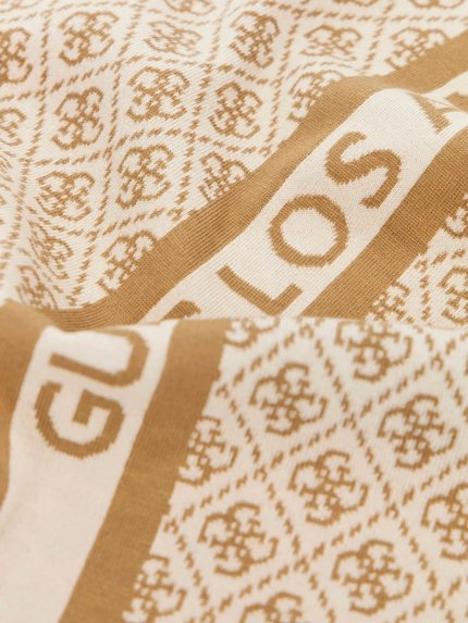 Módní Sevyn 4G Logo šála, Krémová barva, 2024