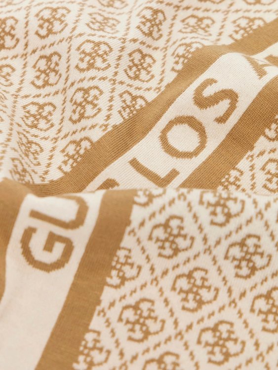 Módní Sevyn 4G Logo šála, Krémová barva, 2024