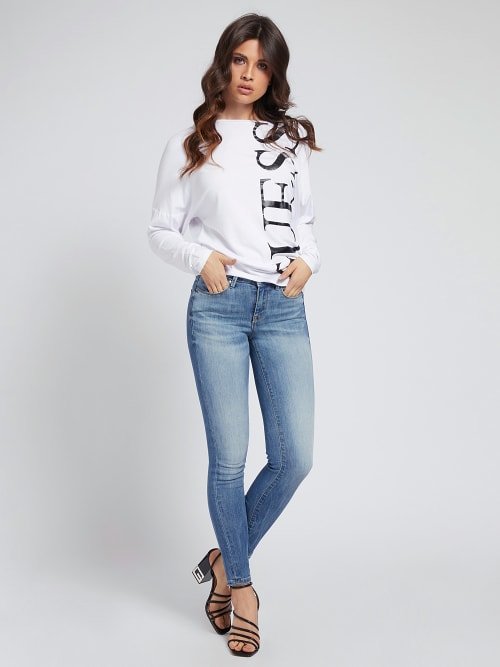 Jegging jeans – Guess, Modrá barva Ženy