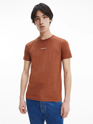 Calvin Klein Jeans, Hnědá barva Logo triko