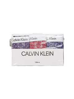 Calvin Klein Underwear, Červená, Fialová, Modrá barva Carousel bikiny 3ks