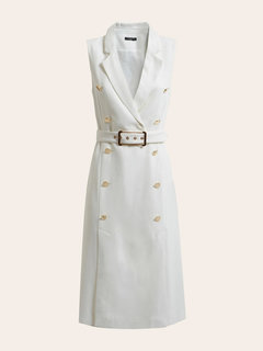 Megan šaty Bílá barva Ženy