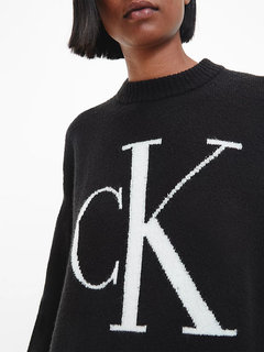 Módní Fluffy yarn svetr, Černá barva, 2022