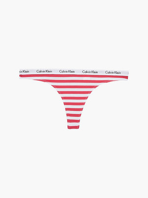 Calvin Klein Underwear – Carousel tanga, Bílá, Červená barva