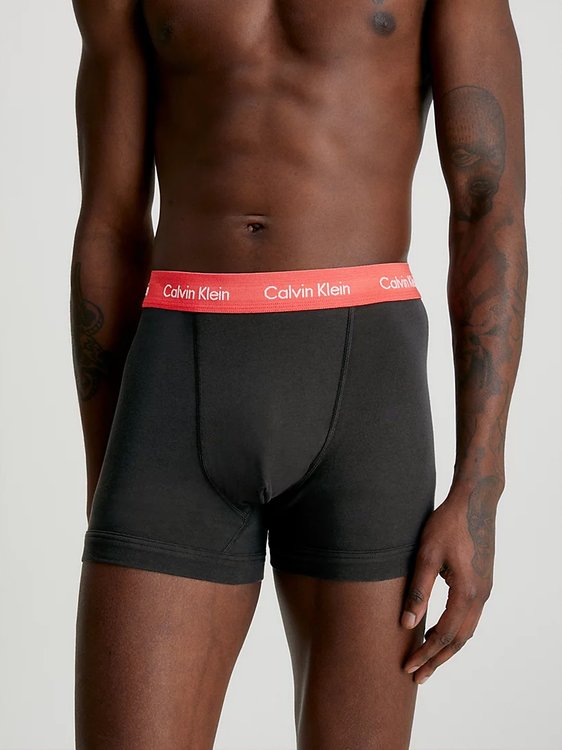Cotton Stretch boxery 3ks – Calvin Klein Underwear, Černá barva Muži