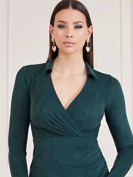 Módní Hudson šaty, Zelená barva, 2022