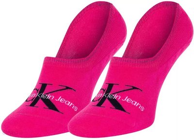 Calvin Klein Jeans – Footie ponožky 2 páry, Růžová barva