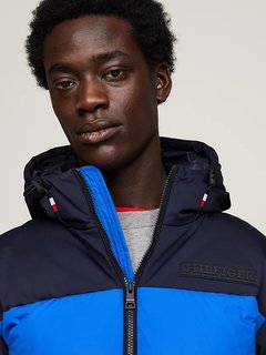 New York Hooded bunda Modrá barva Muži