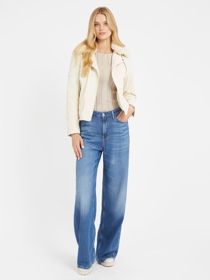 Módní New Olivia bunda, Krémová barva, 2023