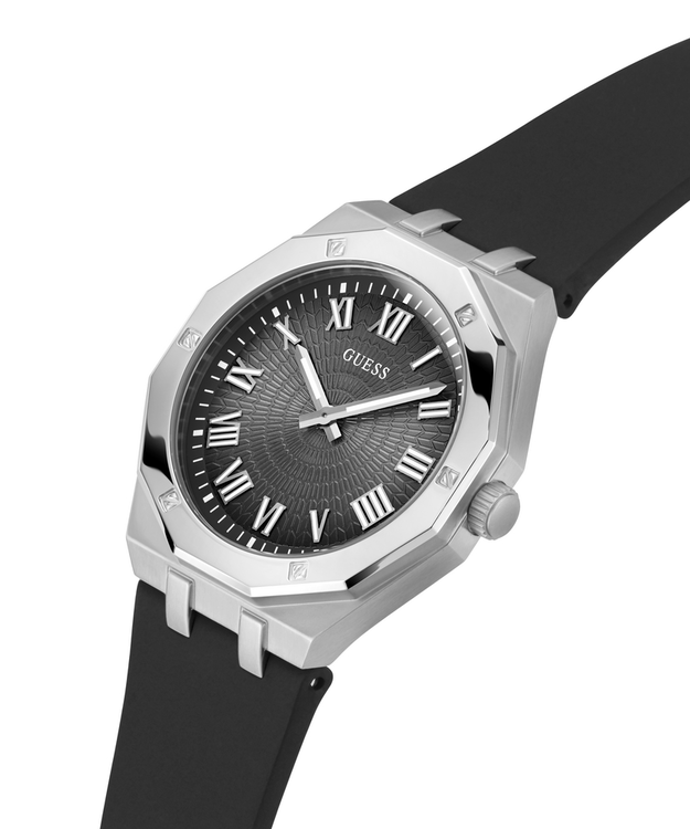 Asset hodinky Černá, Stříbrná barva Muži