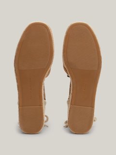 Closed Toe Linen espadrilky Béžová barva Ženy