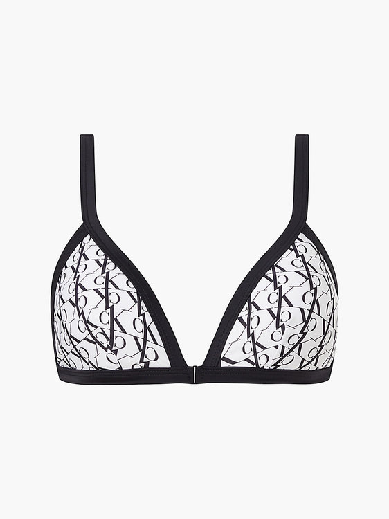 Calvin Klein Swimwear – CK One monogram plavky - Horní díl, Bílá, Černá barva