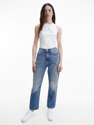 Aqua top – Calvin Klein Jeans, Bílá barva Ženy