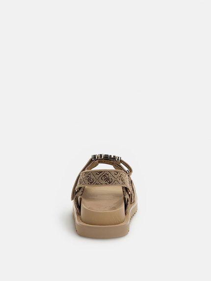 Módní Fabelis pantofle, Béžová, Hnědá barva, 2023