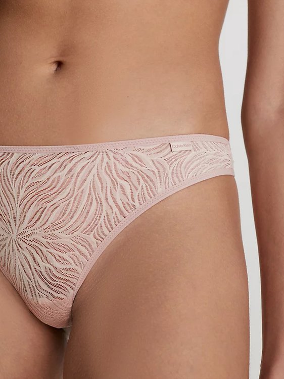 Luxusní Sheer Marquisette tanga, Růžová barva, XS, S, M
