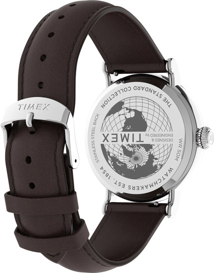 Módní STANDARD hodinky, Hnědá, Stříbrná barva, 2023