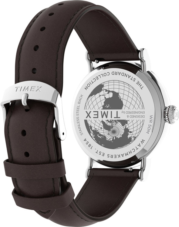 Módní STANDARD hodinky, Hnědá, Stříbrná barva, 2023