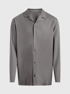 Black Sleep pyžamová košile Šedá barva Muži