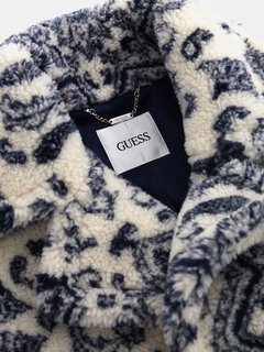 Luxusní Carolina kabát, Krémová, Modrá barva, XS, S, M