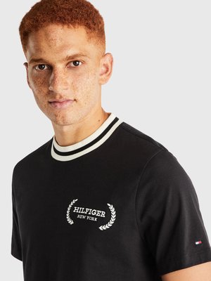 Laurel Tipped triko – Tommy Hilfiger, Černá barva Muži