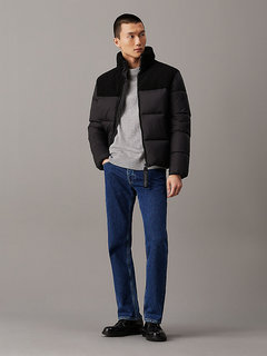 Luxusní Sherpa Puffer bunda, Černá barva, S, M, L, XL