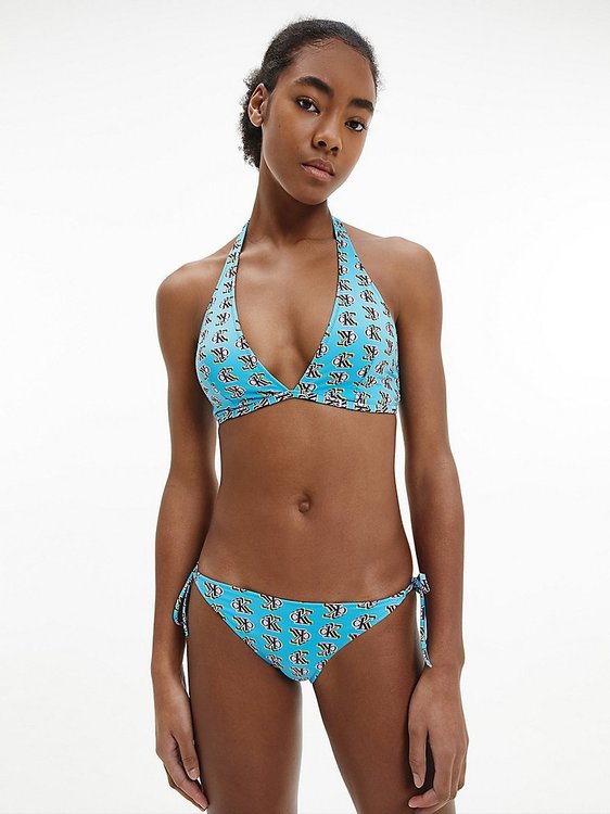 KW0KW01418-0HB plavky STRING SIDE TIE PRINT – Calvin Klein Swimwear Ženy