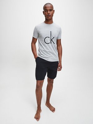 Pyžamové tričko – Calvin Klein Underwear, Šedá barva Muži