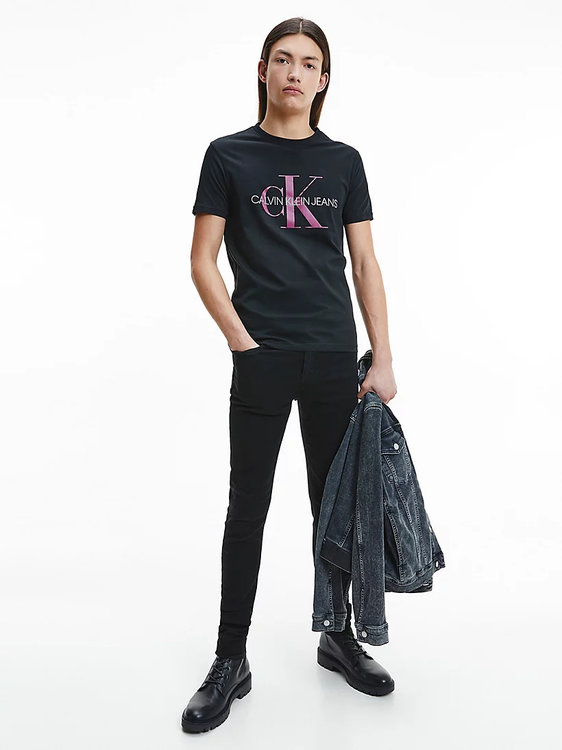 Calvin Klein Jeans, Černá barva Monogram triko