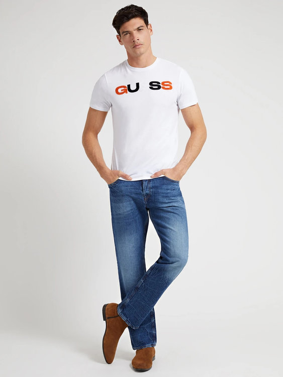 Luxusní Front logo tričko, Bílá barva, S, M, L, XL