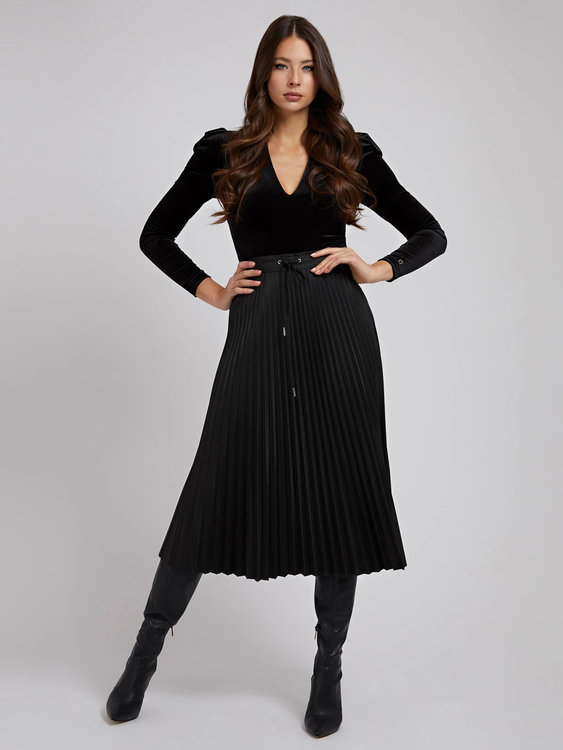 Nicole sukně – Guess, Černá barva Ženy