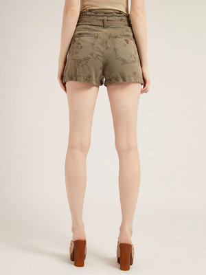 Módní Janna šortky, Khaki barva, 2022