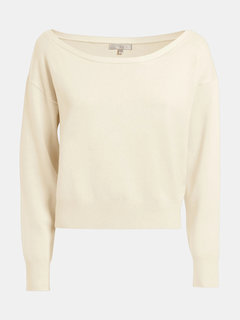 Luxusní Tiana svetr, Bílá barva, S