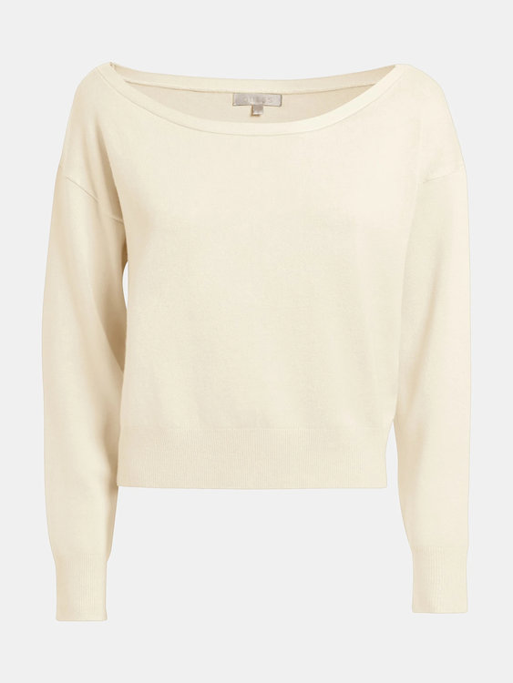 Luxusní Tiana svetr, Bílá barva, S