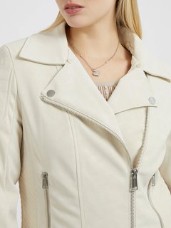 Luxusní Olivia bunda, Krémová barva, XS, S, M, L