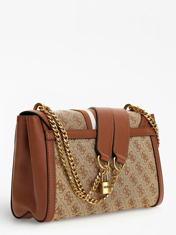 Katey crossbody – GUESS, Hnědá barva Ženy