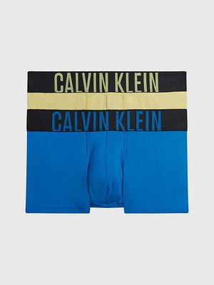 Calvin Klein Underwear – Intense Power boxery 2ks, Modrá, Žlutá barva
