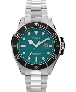 TIMEX – Harborside Coast hodinky, Modrá, Stříbrná barva