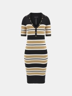 Luxusní Maia šaty, Bílá, Černá, Hnědá barva, XS, S, M, L