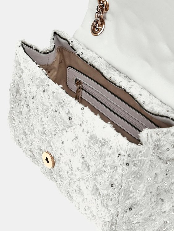 Rianee Quilt crossbody Bílá, Krémová barva Ženy