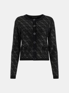 Paige 4G Stones svetr propínací Černá barva Ženy