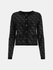 Paige 4G Stones svetr propínací Černá barva Ženy
