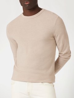 Luxusní Earle svetr, Béžová barva, M, L, XL