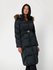 GUESS – New Olga Long bunda peří, Černá barva