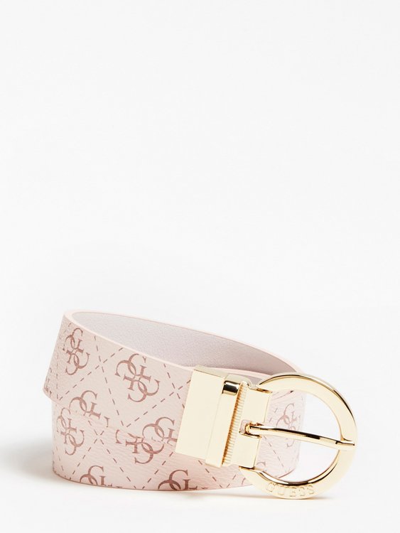 Guess – Camy pásek, Bílá, Růžová, Zlatá barva